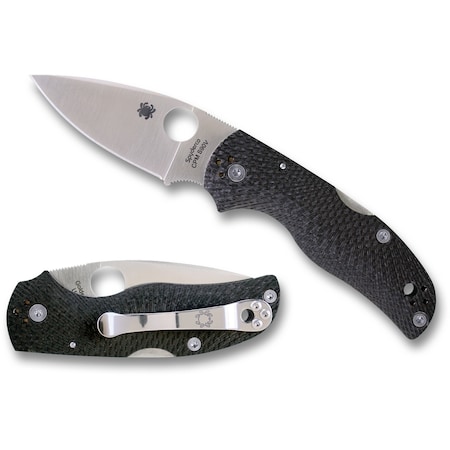 Spyderco 2024 Spyderco Native 5 Fluted Carbon Fiber Plain SPY-C41CFFP5